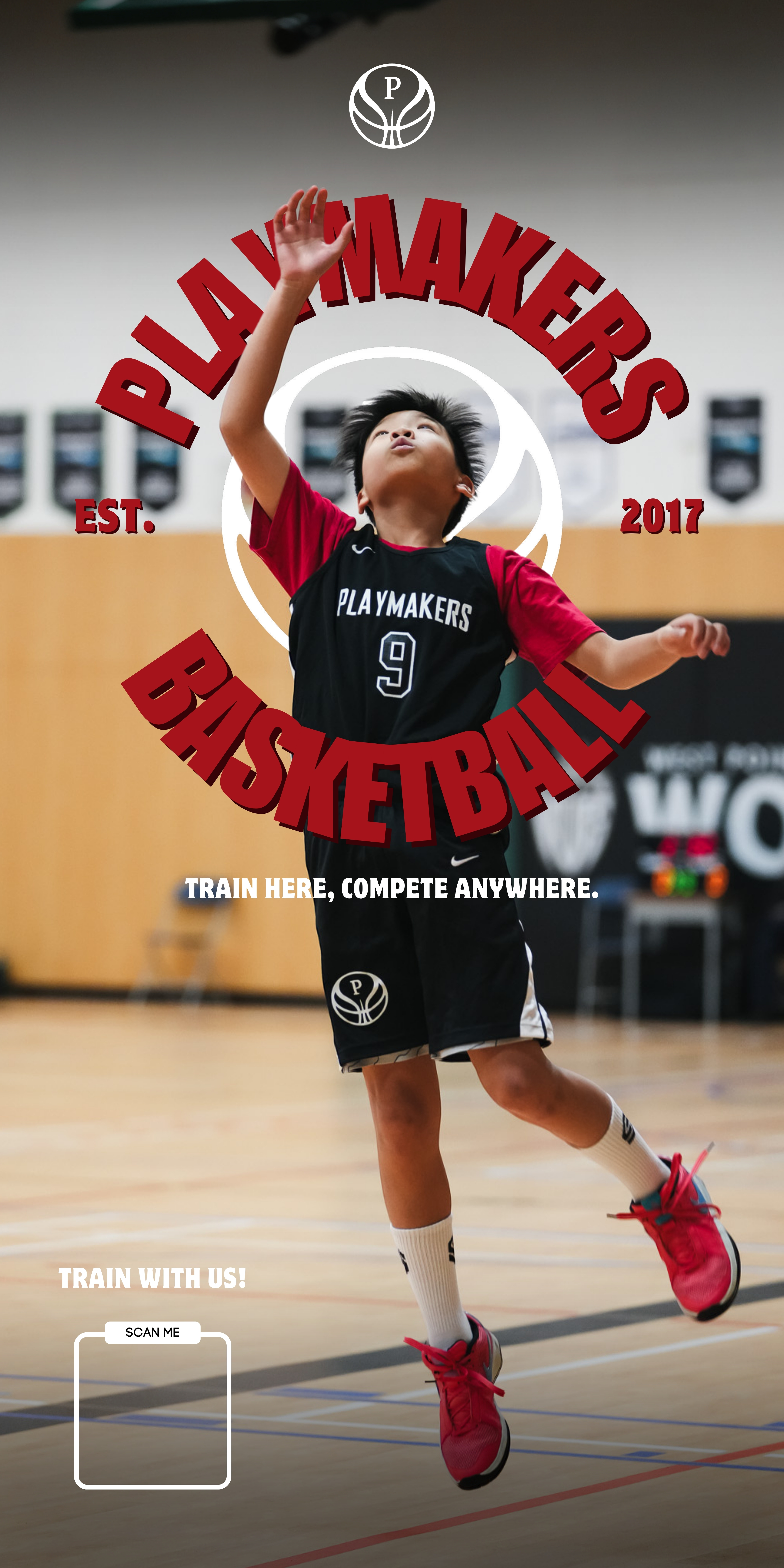 Playmakers basketball training banner