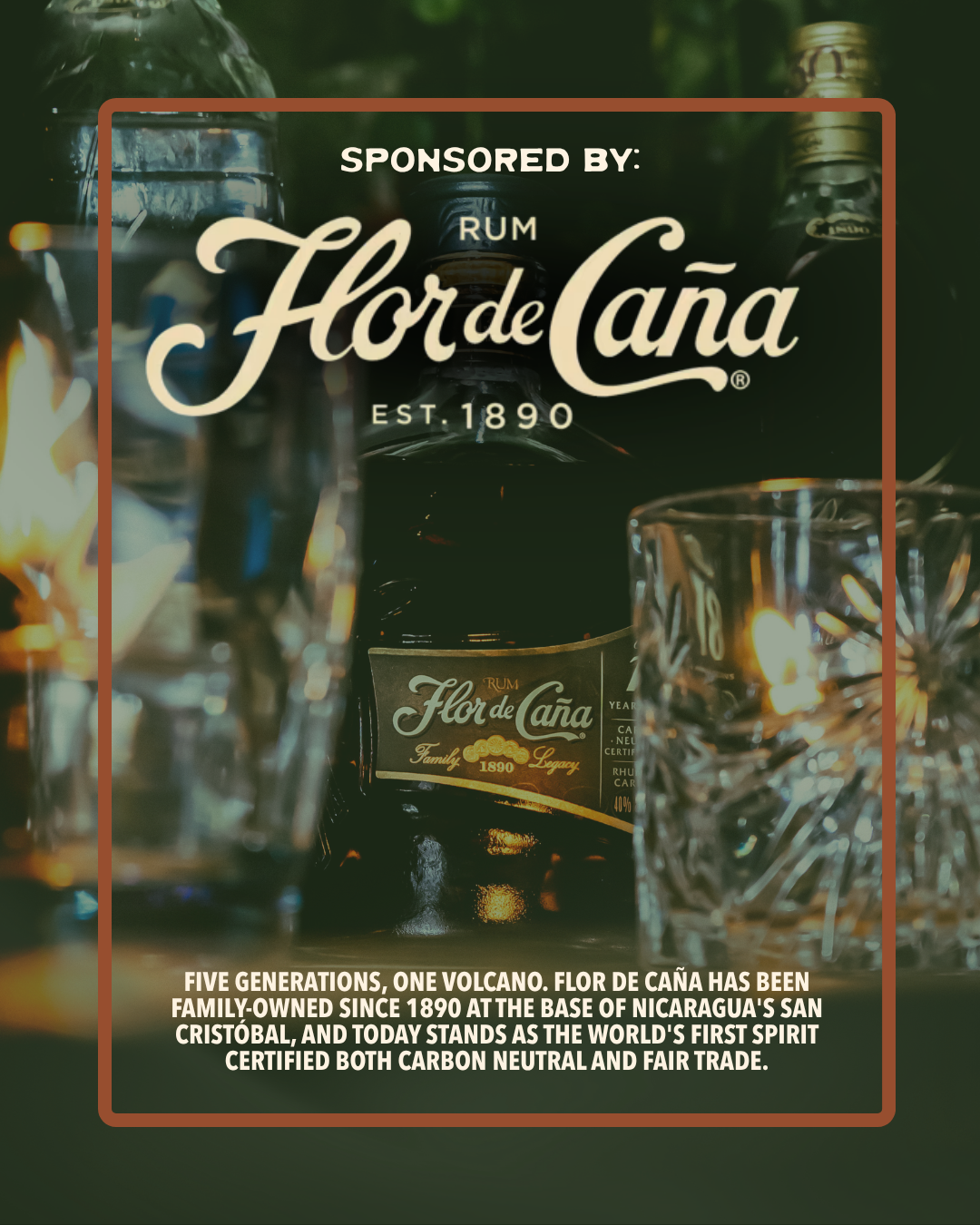 Rum Club campaign post: Presented by