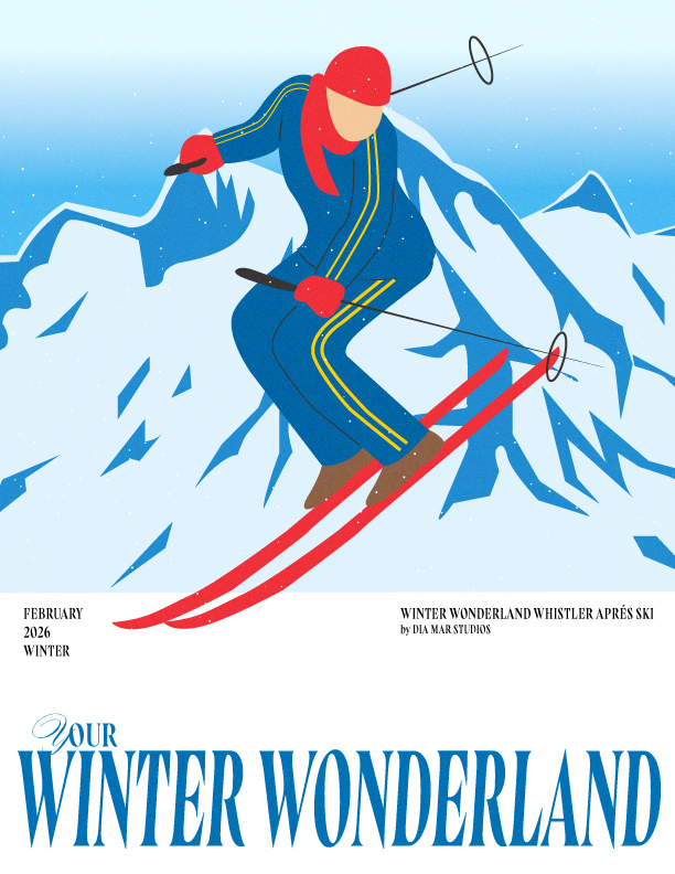 Winter Wonderland illustrated poster experiment